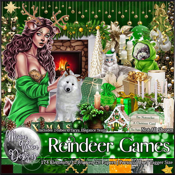 Elf Games: Reindeer nose game, Connect 3 & Paint Set – Happy Brooke