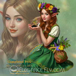 Elfish girl _Herbalist